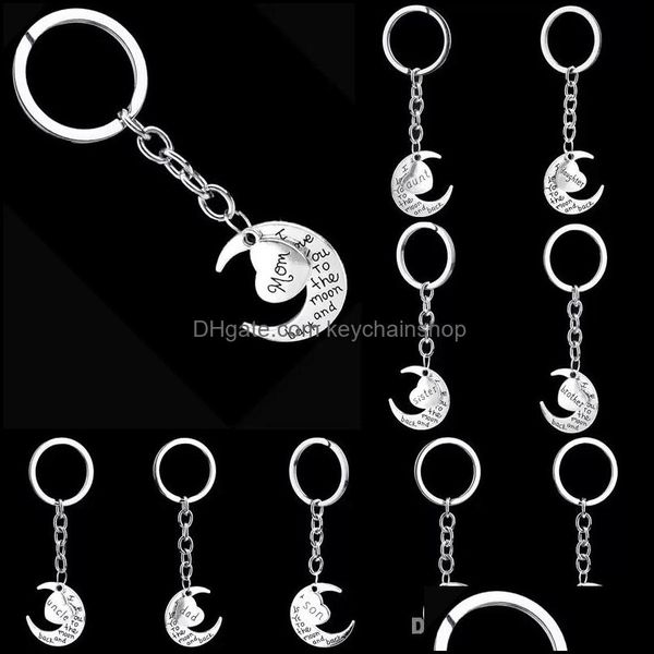 key rings jewelry i love you to the moon and back heart keychain family member letter grandma grandpa son dad mom sister ring bag hangs fash, Slivery;golden
key rings jewelry i love you to the moon and back heart keychain family member letter grandma grandpa son dad mom sister ring bag hangs fash, Slivery;golden