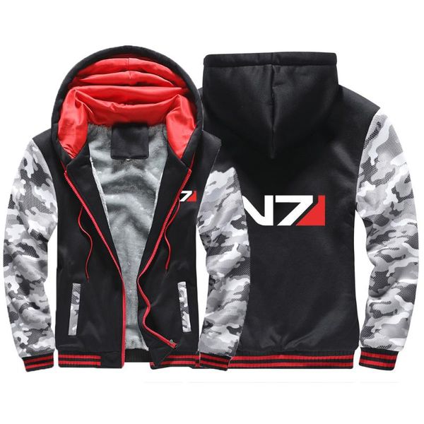 men's hoodies & sweatshirts 2021 mass effect n7 print logo fashion men hoody plus velvet thickening fleece cotton zipper jacket harajuk, Black
men's hoodies & sweatshirts 2021 mass effect n7 print logo fashion men hoody plus velvet thickening fleece cotton zipper jacket harajuk, Black