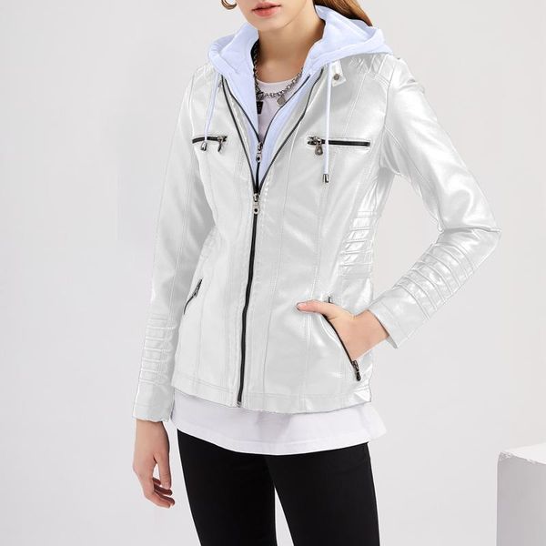 women's jackets slim faux leather solid leisure stand collar zip up motorcycle outerwear drawstring autumn hooded z31, Black;brown
women's jackets slim faux leather solid leisure stand collar zip up motorcycle outerwear drawstring autumn hooded z31, Black;brown