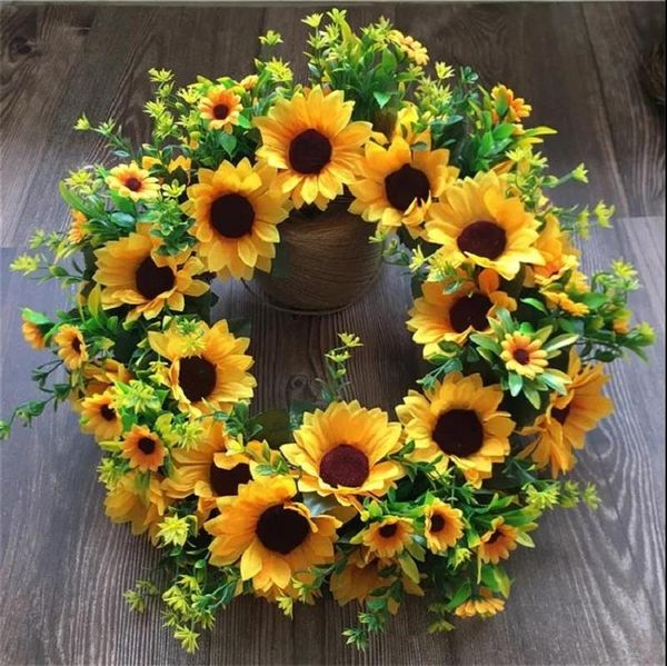 decorative flowers & wreaths sunflower simulation garland sun flower silk home living room decoration wall door
decorative flowers & wreaths sunflower simulation garland sun flower silk home living room decoration wall door