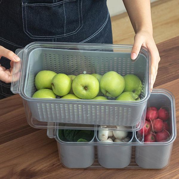 storage bottles & jars box fresh-keeping refrigerator fruit vegetable drain crisper plastic kitchen containers with lid cocina 2021
storage bottles & jars box fresh-keeping refrigerator fruit vegetable drain crisper plastic kitchen containers with lid cocina 2021