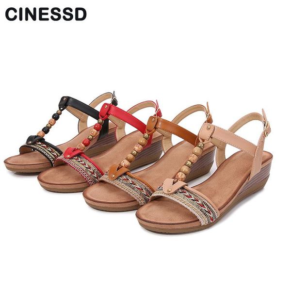 dress shoes summer women gladiator wedge sandals open toe t-strap retro bohemia style pearl beach size 35-42, Black
dress shoes summer women gladiator wedge sandals open toe t-strap retro bohemia style pearl beach size 35-42, Black