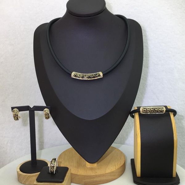 earrings & necklace african simple design gold color jewelry set for women dubai fhk11813, Silver
earrings & necklace african simple design gold color jewelry set for women dubai fhk11813, Silver