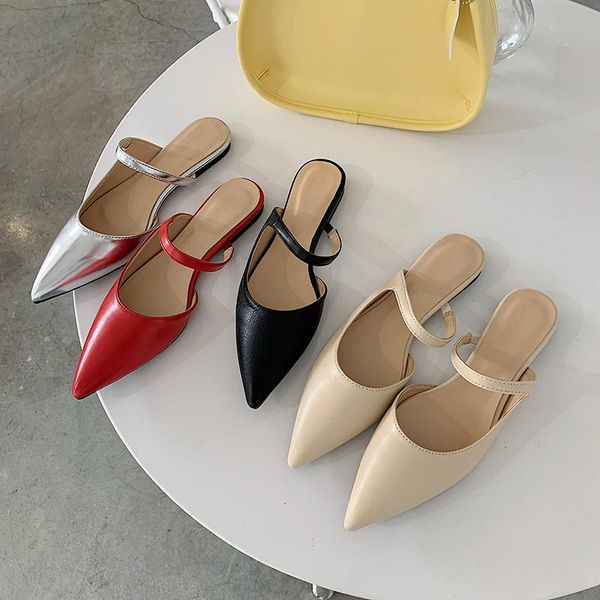 summer pointed toe slippers hollow flats lazy fashion women slides mules shoes casual flip flops, Black
summer pointed toe slippers hollow flats lazy fashion women slides mules shoes casual flip flops, Black