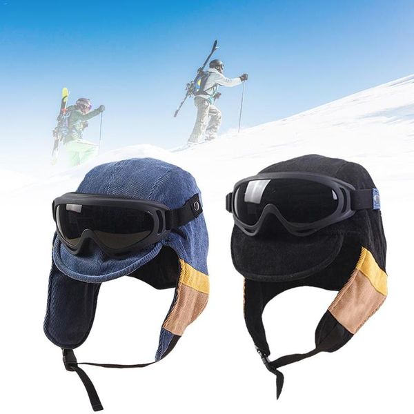 outdoor hats hat with sunglasses ski goggles cap cavalry hunting corduroy activities snowboarding, Black;white
outdoor hats hat with sunglasses ski goggles cap cavalry hunting corduroy activities snowboarding, Black;white