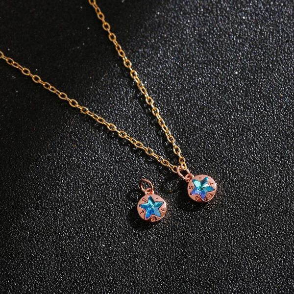 necklaces for women valentine's day gift rose gold color preserving alloy blue star pendant personality necklace, Silver
necklaces for women valentine's day gift rose gold color preserving alloy blue star pendant personality necklace, Silver