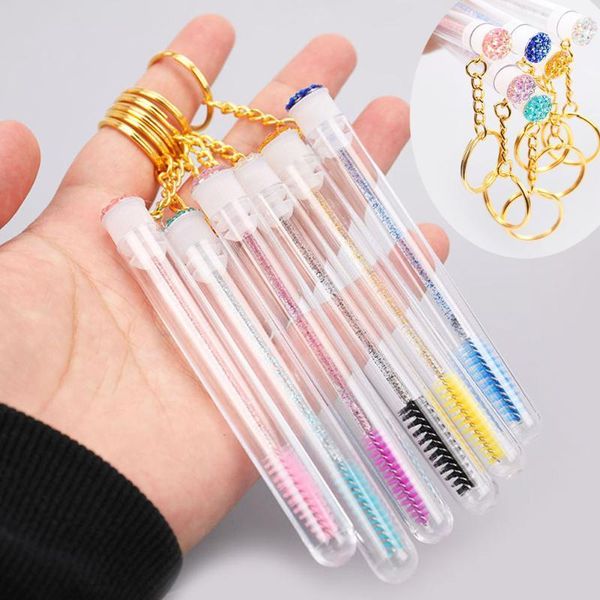 disposable glitter eyelash brush with tube eyebrow mascara wand applicator for extension makeup brushes key chain1
disposable glitter eyelash brush with tube eyebrow mascara wand applicator for extension makeup brushes key chain1