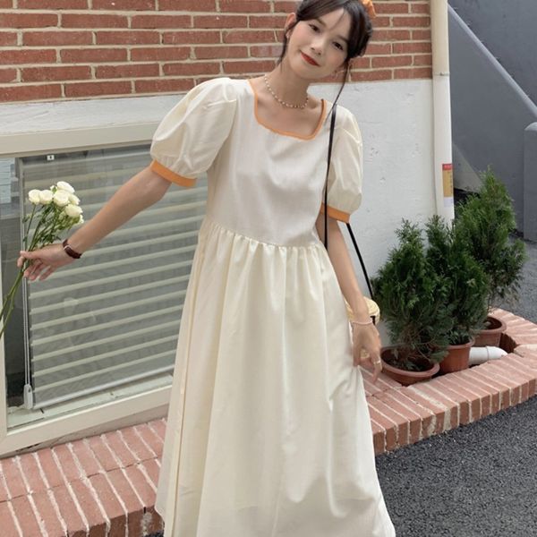 elegant women's boho dress summer contrast patchwork square collar puff sleeve casual long party dress 210518, Black;gray
elegant women's boho dress summer contrast patchwork square collar puff sleeve casual long party dress 210518, Black;gray