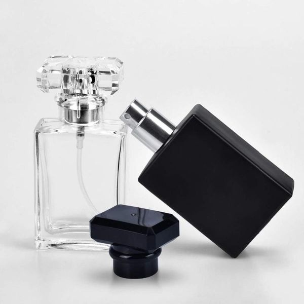 storage bottles & jars 30/50 ml glass perfume bottle atomizer transparent black spray crystal square shape empty refillable
storage bottles & jars 30/50 ml glass perfume bottle atomizer transparent black spray crystal square shape empty refillable