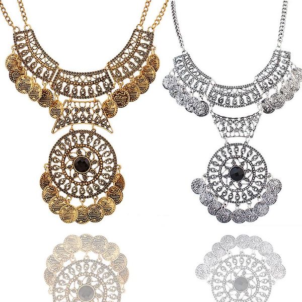 pendant necklaces big boho vintage necklace fashion women jewelry tassel gemstone exaggeration long luxury neck chain accessories, Silver
pendant necklaces big boho vintage necklace fashion women jewelry tassel gemstone exaggeration long luxury neck chain accessories, Silver