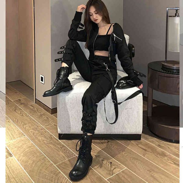 women's tracksuits irmã fara nova mulher inverno preto jaqueta feminina primavera e outono 2 peça casaco + corrente joggers velo 2, Gray
women's tracksuits irmã fara nova mulher inverno preto jaqueta feminina primavera e outono 2 peça casaco + corrente joggers velo 2, Gray