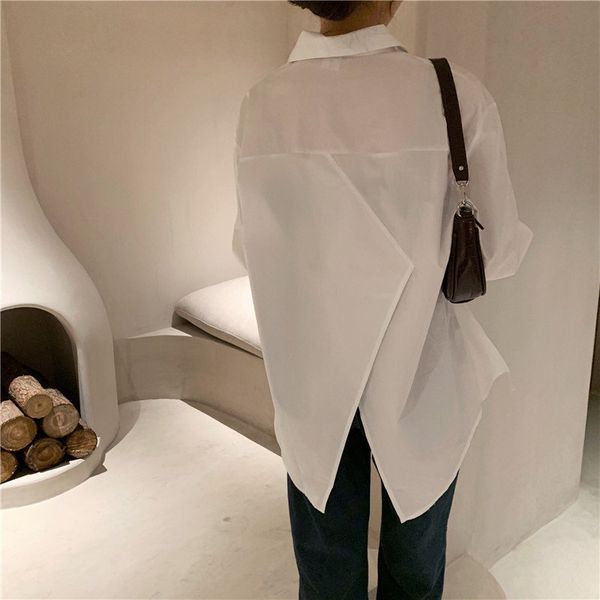 white solid loose office lady fashion design girls streetwear women fresh casual all match shirts 210421
white solid loose office lady fashion design girls streetwear women fresh casual all match shirts 210421