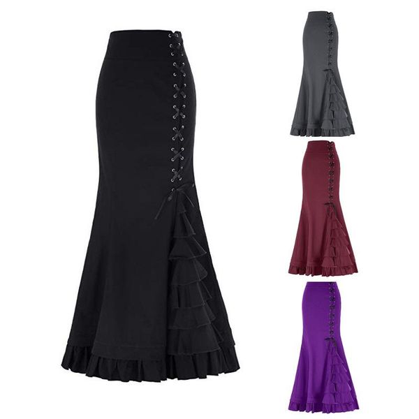skirts women's fashion fishtail belt solid color skirt purple black wine red gray ankle-length
skirts women's fashion fishtail belt solid color skirt purple black wine red gray ankle-length