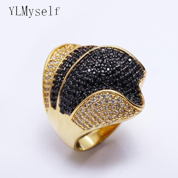 cluster rings stunning luxury jewellery black crystal big ring bijuteria feminina fashion jewelry white and gold color large ring's for, Golden;silver
cluster rings stunning luxury jewellery black crystal big ring bijuteria feminina fashion jewelry white and gold color large ring's for, Golden;silver