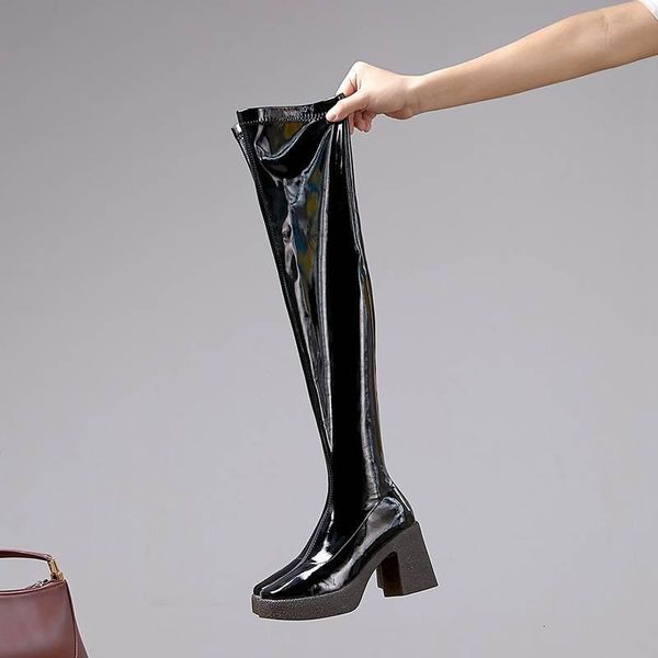 boots krazing pot 2021 recommend fashion square toe thigh high slip on platform elegant winter over the knee l10 0jl7, Black
boots krazing pot 2021 recommend fashion square toe thigh high slip on platform elegant winter over the knee l10 0jl7, Black