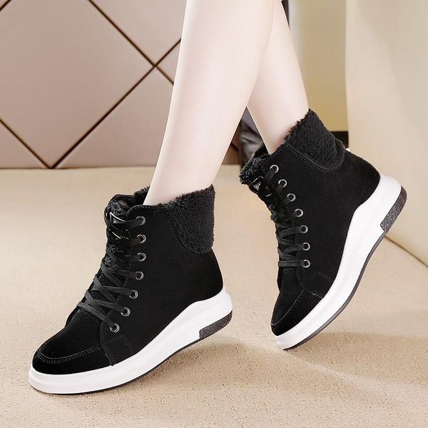 boots women winter snow ankle plush warm lady sneakers lace up casual shoes platform short cotton, Black
boots women winter snow ankle plush warm lady sneakers lace up casual shoes platform short cotton, Black