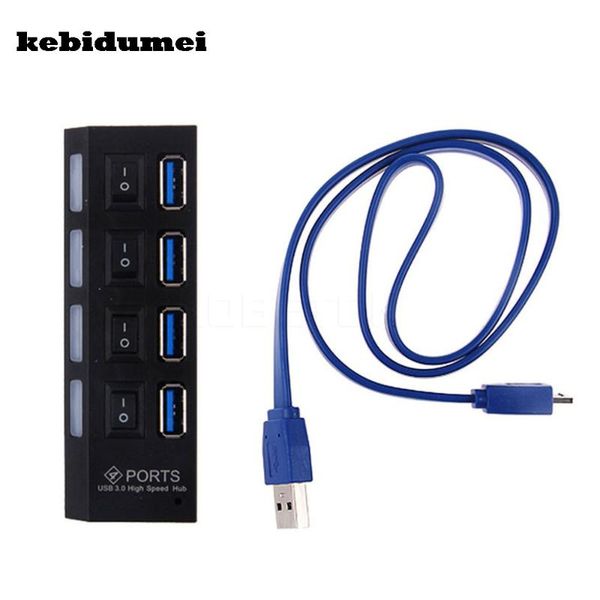 hubs kebidumei 4 ports usb 3.0 hub with on/off switch high speed for desklapdevices cable without power supply
hubs kebidumei 4 ports usb 3.0 hub with on/off switch high speed for desklapdevices cable without power supply