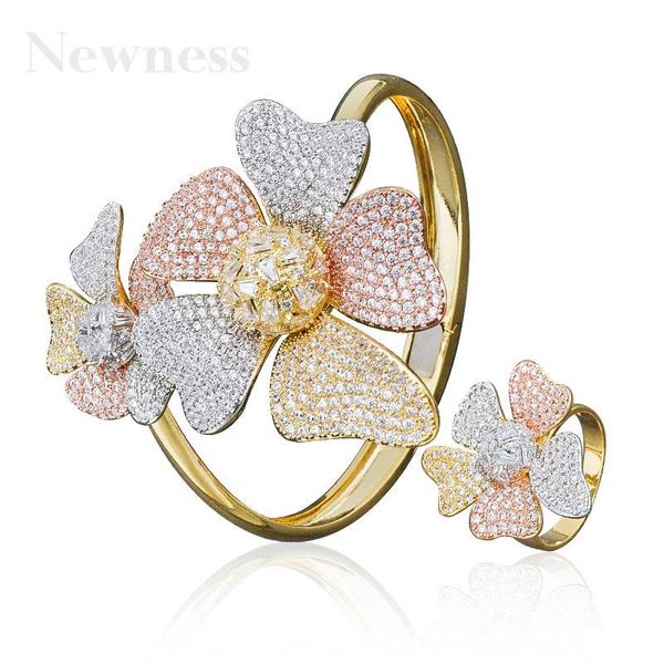 earrings & necklace ness luxury big flowers fashion jewelry set cubic zirconia bangle ring sets for women engagement wedding party african, Silver
earrings & necklace ness luxury big flowers fashion jewelry set cubic zirconia bangle ring sets for women engagement wedding party african, Silver