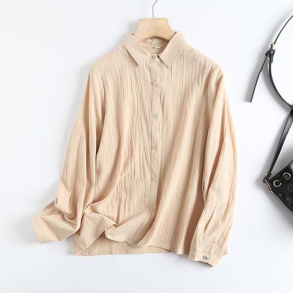 women's blouses & shirts type 2021 spring city leisure cardigan lapel loose blouse a undertakes, White
women's blouses & shirts type 2021 spring city leisure cardigan lapel loose blouse a undertakes, White