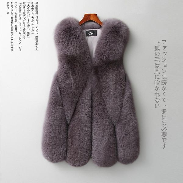 women's fur & faux vest autumn winter real coat women korean long jacket vintage vests chalecos para mujer my919, Black
women's fur & faux vest autumn winter real coat women korean long jacket vintage vests chalecos para mujer my919, Black