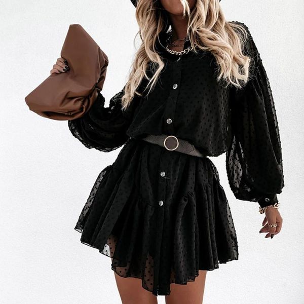elegant plus size ruche dresses for women vintage female solid puff sleeve ruffles a-line clothes ladies empire casual, Black;gray
elegant plus size ruche dresses for women vintage female solid puff sleeve ruffles a-line clothes ladies empire casual, Black;gray