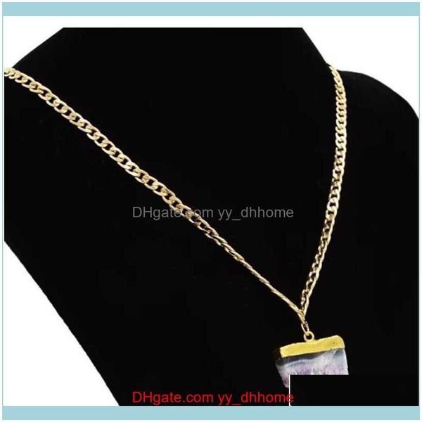 & pendants jewelryfashion rock long gold chain pendant necklace natural stone purple crystal necklaces for women jewelry drop delivery 2021, Silver
& pendants jewelryfashion rock long gold chain pendant necklace natural stone purple crystal necklaces for women jewelry drop delivery 2021, Silver