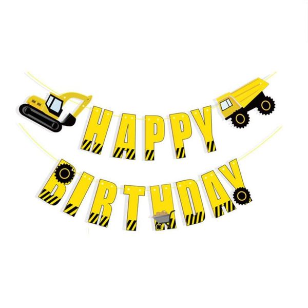 party decoration paper excavator engineering vehicle birthday letters flag for boy theme bunting
party decoration paper excavator engineering vehicle birthday letters flag for boy theme bunting