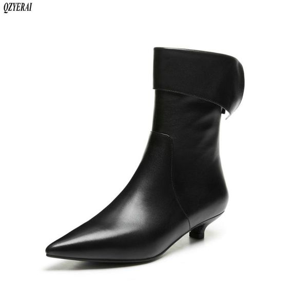 boots 2021 autumn and winter women's genuine leather stretch ankle pointed with low the high quality, Black
boots 2021 autumn and winter women's genuine leather stretch ankle pointed with low the high quality, Black