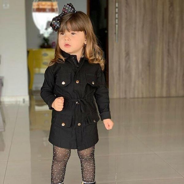 fashion kids girls autumn lapel horn long sleeve windbreakers child casual coats clothing coat, Blue;gray
fashion kids girls autumn lapel horn long sleeve windbreakers child casual coats clothing coat, Blue;gray