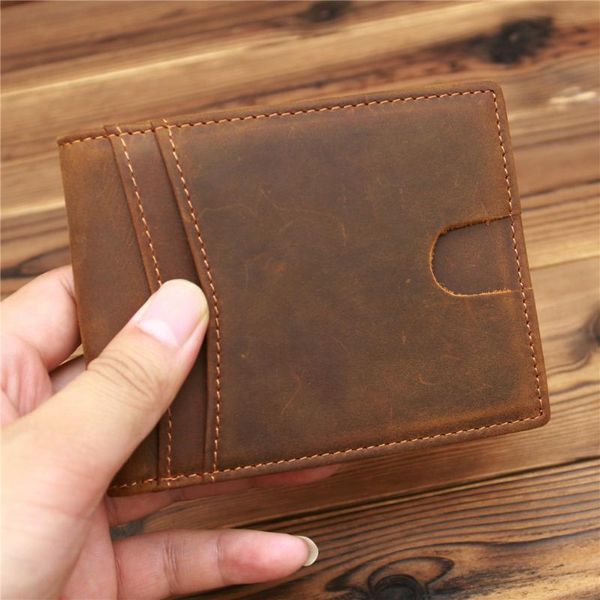 wallets cow leather men vintage male purse crazy horse genuine wallet card holders pocket case, Red;black
wallets cow leather men vintage male purse crazy horse genuine wallet card holders pocket case, Red;black