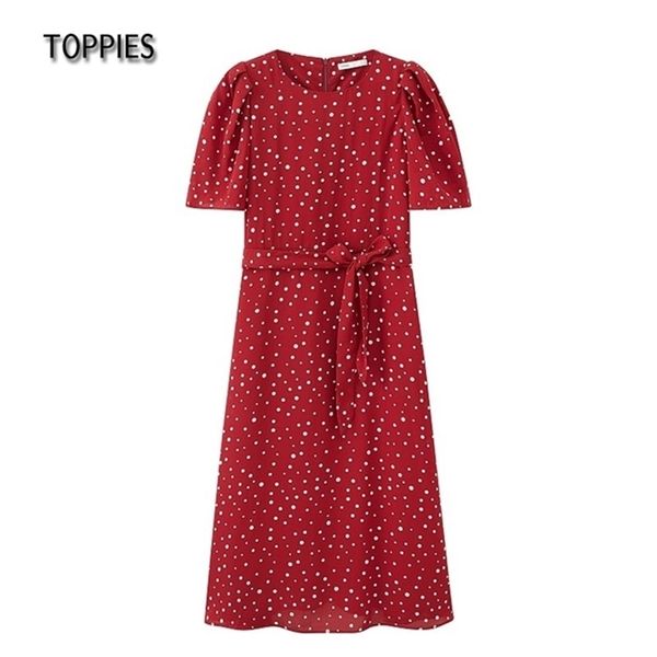 ies spring summer womens dress white polka dot chiffon midi dress belt slim waist vestido de mujer 210409, Black;gray
ies spring summer womens dress white polka dot chiffon midi dress belt slim waist vestido de mujer 210409, Black;gray