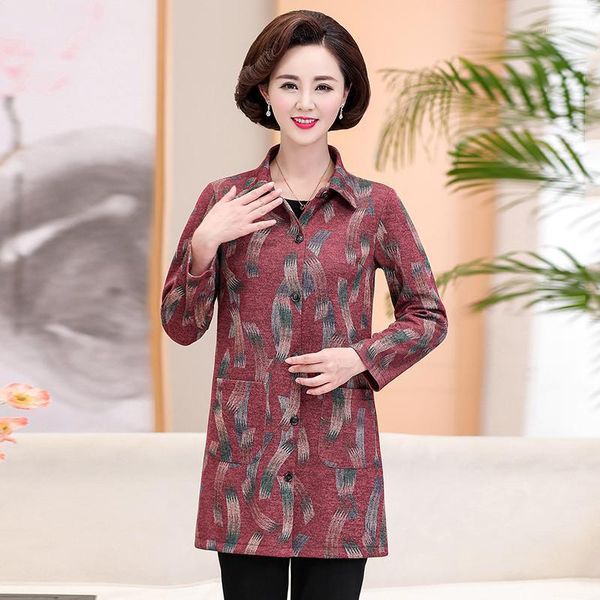 women's autumn spring blouse plus size single breasted printing female shirts turn down collar loose casual ladies blouses &, White
women's autumn spring blouse plus size single breasted printing female shirts turn down collar loose casual ladies blouses &, White