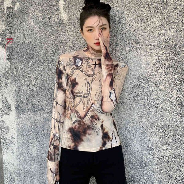 print high neck clothes knitted bottoming shirt women spring autumn style t-shirt retro all match shirts 2d1142 210507, White
print high neck clothes knitted bottoming shirt women spring autumn style t-shirt retro all match shirts 2d1142 210507, White