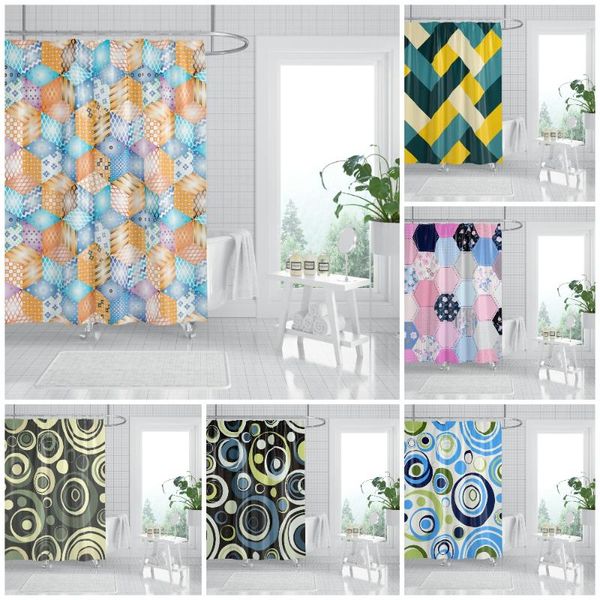 shower curtains geometric fabric curtain multi-sizes waterproof for bathroom decoration modern abstract bath screen with hooks
shower curtains geometric fabric curtain multi-sizes waterproof for bathroom decoration modern abstract bath screen with hooks