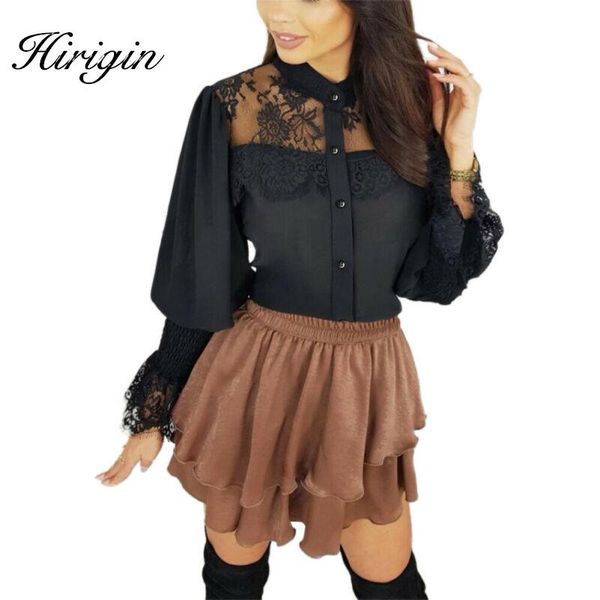 elegant lace blouse women lantern long sleeve shirt transparent blouses female button spring work wear blusas women's & shirts, White
elegant lace blouse women lantern long sleeve shirt transparent blouses female button spring work wear blusas women's & shirts, White