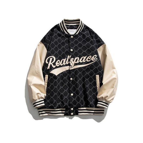 men's jackets wenyujh autumn spring letter embroid patchwork baseball bomber jacket women varsity coat casual vintage street, Black;brown
men's jackets wenyujh autumn spring letter embroid patchwork baseball bomber jacket women varsity coat casual vintage street, Black;brown