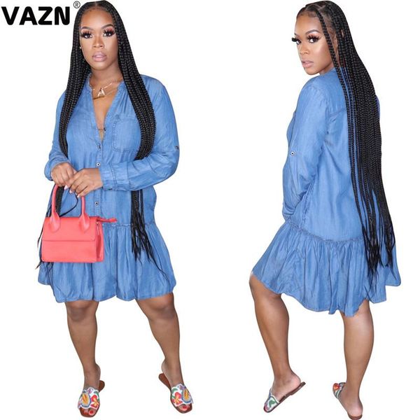 casual dresses vazn arrival 2021 summer lady blue solid knee-length dress full sleeve singer breasted ruffles young girl, Black;gray
casual dresses vazn arrival 2021 summer lady blue solid knee-length dress full sleeve singer breasted ruffles young girl, Black;gray