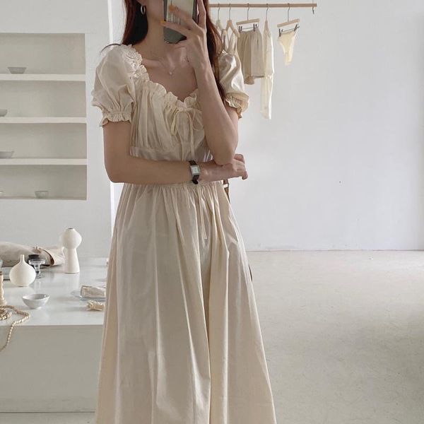 dresses women chic vintage ol sweet gentle summer elastic retro feminine high waist solid elegance long es, Black;gray
dresses women chic vintage ol sweet gentle summer elastic retro feminine high waist solid elegance long es, Black;gray