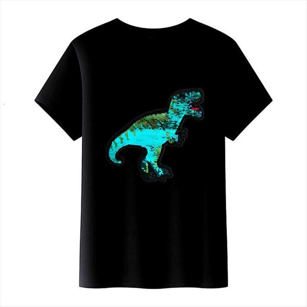 summer childrens clothing cartoon dinosaur boy cotton t shirt short sleeve round neck flip sequins, Blue
summer childrens clothing cartoon dinosaur boy cotton t shirt short sleeve round neck flip sequins, Blue