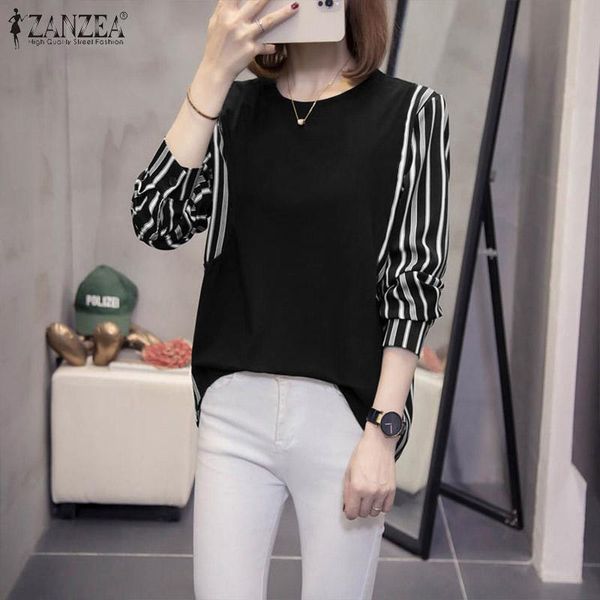 women's blouses & shirts oversized tunic women casual long sleeve striped blouse retro printed patchwork shirt autumn elegant o, White
women's blouses & shirts oversized tunic women casual long sleeve striped blouse retro printed patchwork shirt autumn elegant o, White