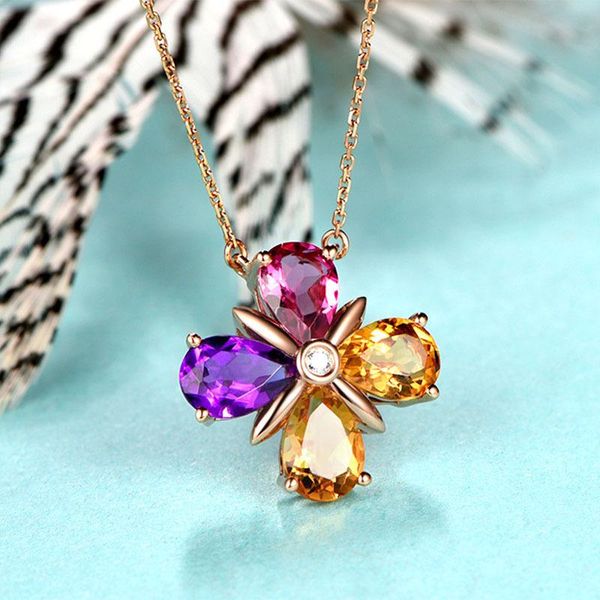 multi-color waterdrop shape zircon rose gold color flower necklaces for women 2021 fashion wedding engagement jewelry pendant, Silver
multi-color waterdrop shape zircon rose gold color flower necklaces for women 2021 fashion wedding engagement jewelry pendant, Silver