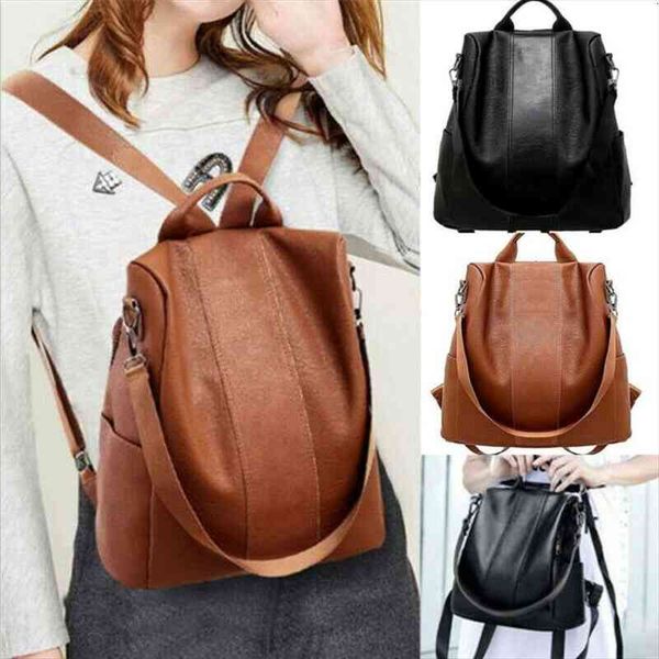 women big brown backpack lady satchel travel shopping school girl rucksack vintage bag
women big brown backpack lady satchel travel shopping school girl rucksack vintage bag