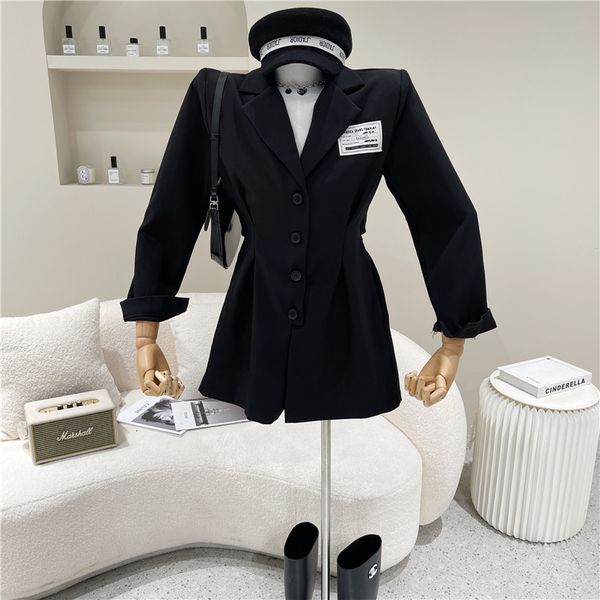 short nicho female design spring summer fashion lapel breasted lettered suit overalls, White;black
short nicho female design spring summer fashion lapel breasted lettered suit overalls, White;black