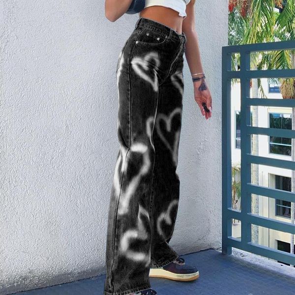 vintage heart printed baggy jeans women high waist harajuku aesthetic mom denim streetwear 90s trousers women's, Blue
vintage heart printed baggy jeans women high waist harajuku aesthetic mom denim streetwear 90s trousers women's, Blue