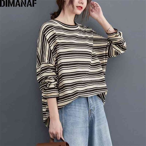 plus size women t-shirt long sleeve tunic tees striped print cotton knitted loose autumn winter tshirt clothing 210531, White
plus size women t-shirt long sleeve tunic tees striped print cotton knitted loose autumn winter tshirt clothing 210531, White