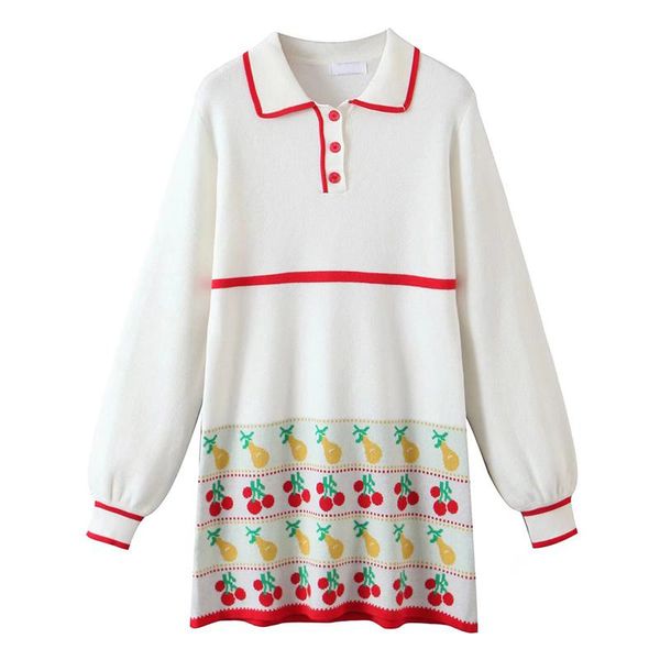 casual dresses yenkye women sweet cherry pattern knit dress female lapel collar long sleeve straight mini ladies autumn vestido, Black;gray
casual dresses yenkye women sweet cherry pattern knit dress female lapel collar long sleeve straight mini ladies autumn vestido, Black;gray