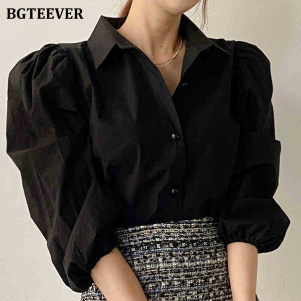 women's blouses & shirts blouses elegant puff sleeve office ladies solid spring turn-down collar single-breasted loose female pgr4, White
women's blouses & shirts blouses elegant puff sleeve office ladies solid spring turn-down collar single-breasted loose female pgr4, White