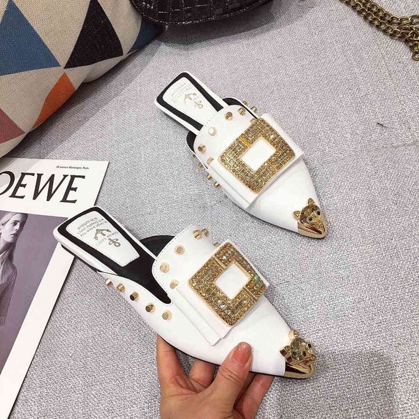 slippers women summer mules luxury shoes slip-on loafer design slide ladies party pointed toe flats girls designer fashion e84d, Black
slippers women summer mules luxury shoes slip-on loafer design slide ladies party pointed toe flats girls designer fashion e84d, Black