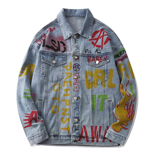 men's jackets vintage hip hop fire calls graffiti denim jackets spring men streetwear loose multi-pocket button light blue jacket, Black;brown
men's jackets vintage hip hop fire calls graffiti denim jackets spring men streetwear loose multi-pocket button light blue jacket, Black;brown