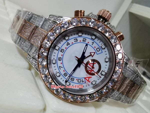2 colors watch 44mm 116680 full diamond silver rose gold bezel bracelet stainless steel 2813 movement mechanical automatic mens watches, Slivery;brown
2 colors watch 44mm 116680 full diamond silver rose gold bezel bracelet stainless steel 2813 movement mechanical automatic mens watches, Slivery;brown